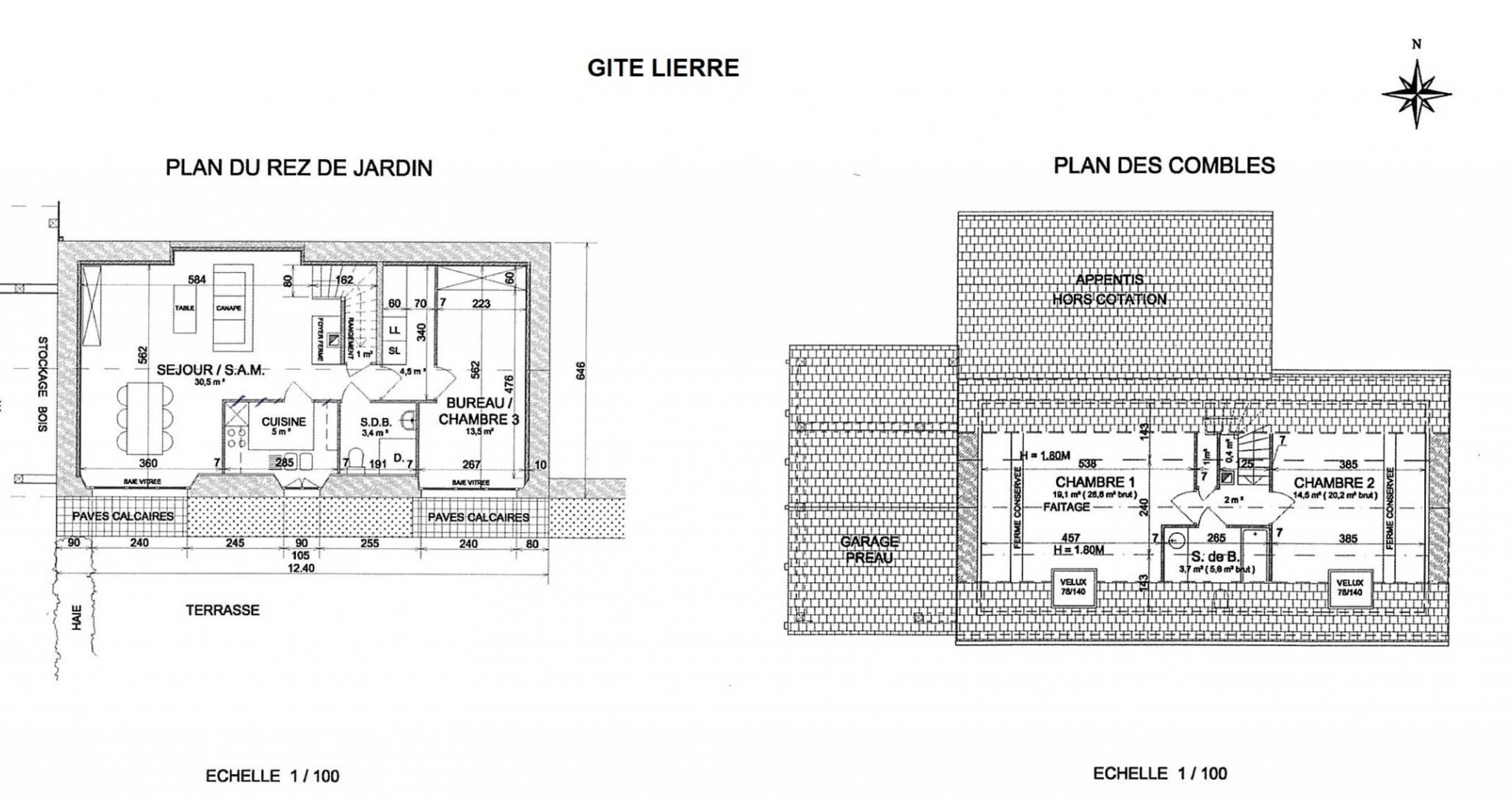 Plan Gîte du Lierre
